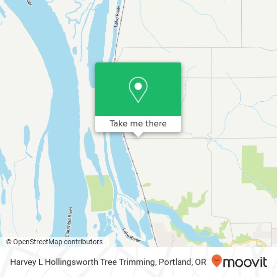 Harvey L Hollingsworth Tree Trimming map