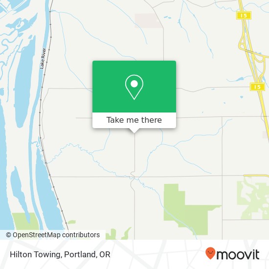 Hilton Towing map