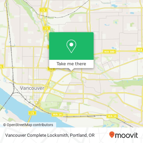 Mapa de Vancouver Complete Locksmith