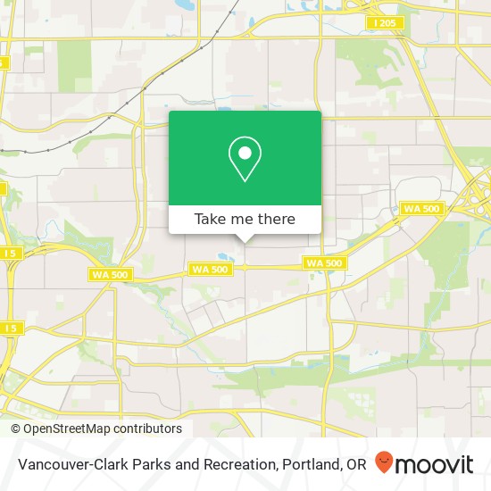 Mapa de Vancouver-Clark Parks and Recreation