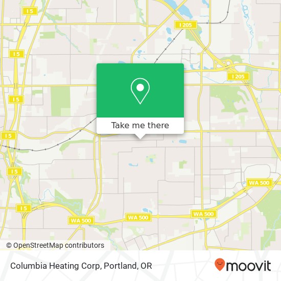 Mapa de Columbia Heating Corp