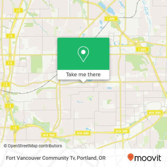 Fort Vancouver Community Tv map