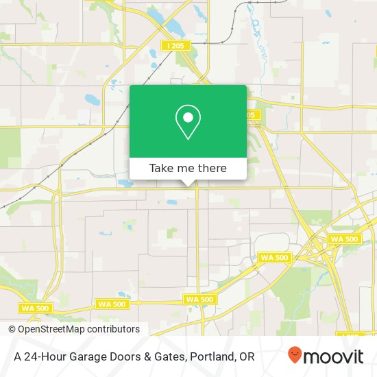 A 24-Hour Garage Doors & Gates map