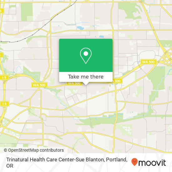 Trinatural Health Care Center-Sue Blanton map