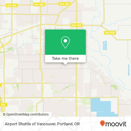 Mapa de Airport Shuttle of Vancouver