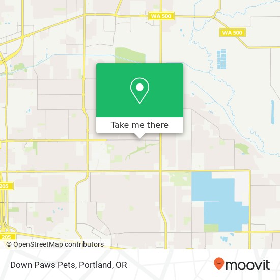 Down Paws Pets map