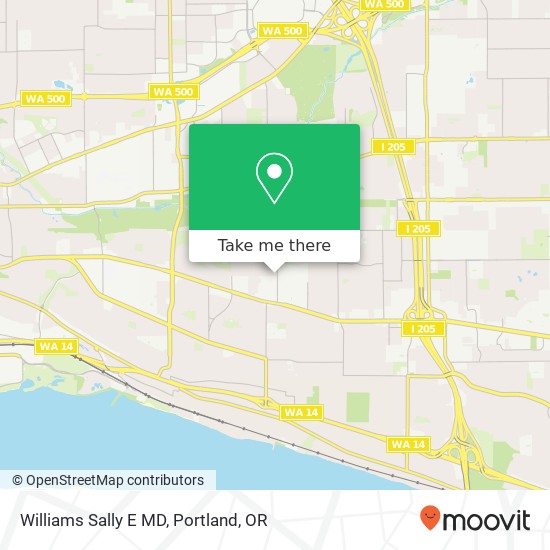 Williams Sally E MD map