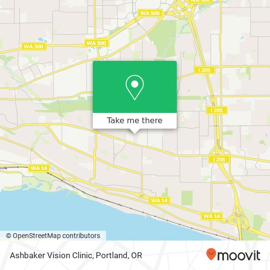 Ashbaker Vision Clinic map