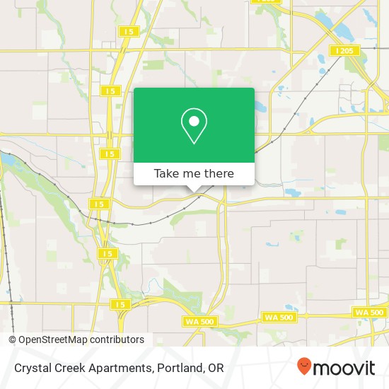 Mapa de Crystal Creek Apartments