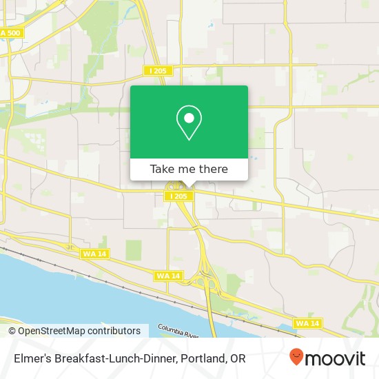 Elmer's Breakfast-Lunch-Dinner map