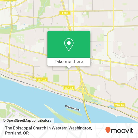 Mapa de The Episcopal Church In Western Washington