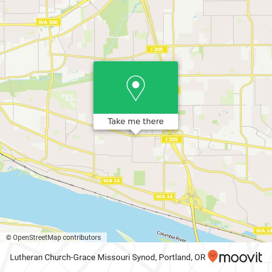 Lutheran Church-Grace Missouri Synod map