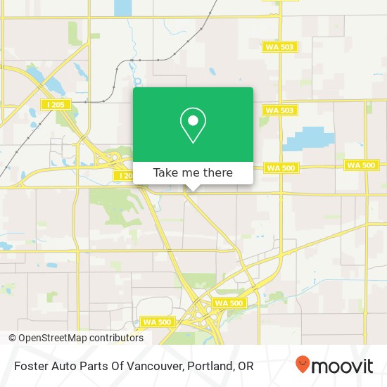 Foster Auto Parts Of Vancouver map