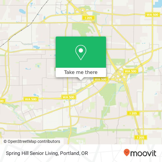 Mapa de Spring Hill Senior Living