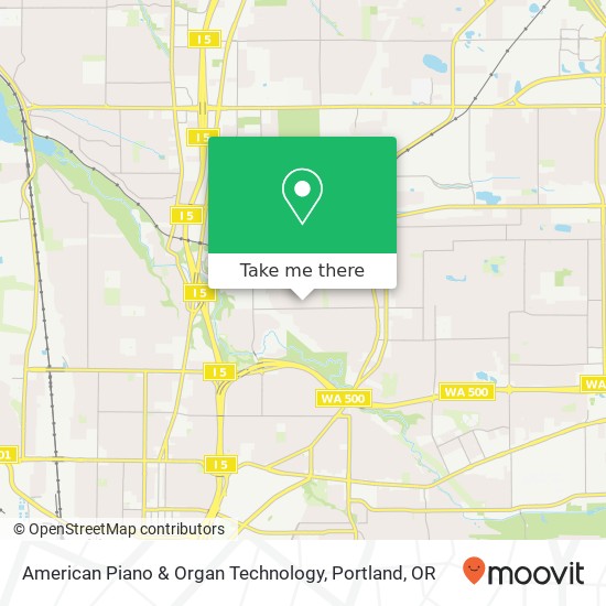 American Piano & Organ Technology map