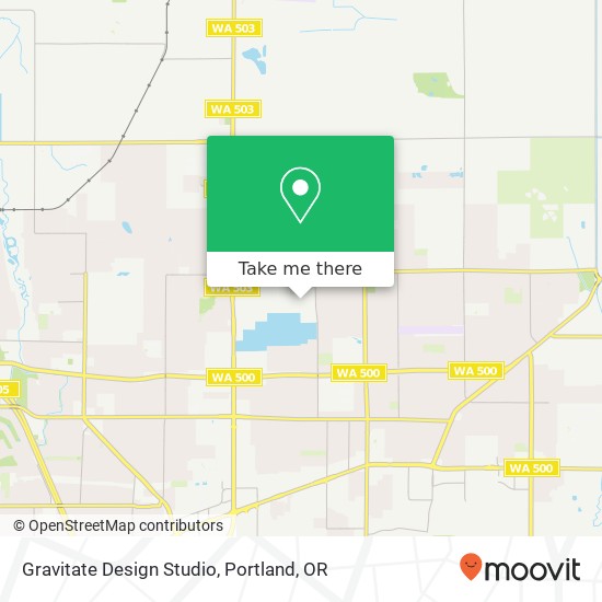 Gravitate Design Studio map