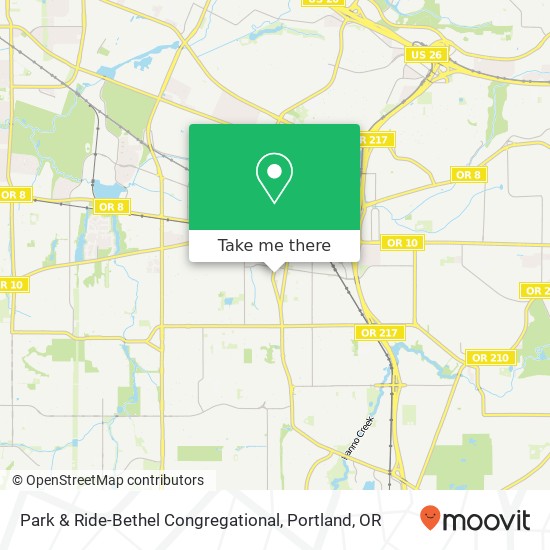 Park & Ride-Bethel Congregational map