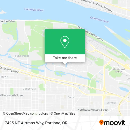 7425 NE Airtrans Way map