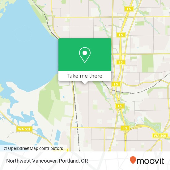 Mapa de Northwest Vancouver