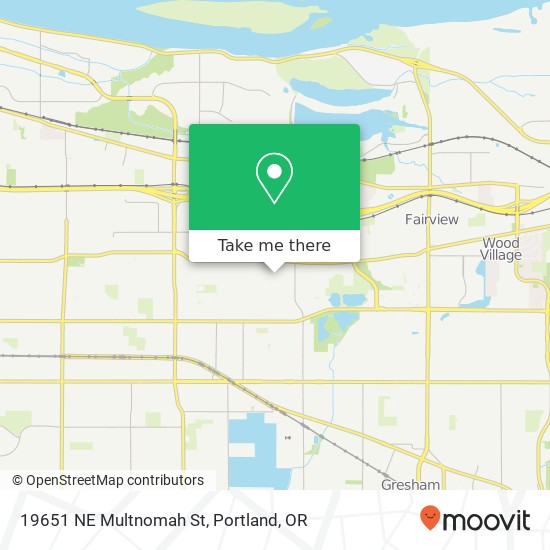 Mapa de 19651 NE Multnomah St