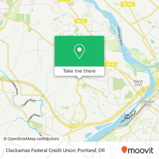 Clackamas Federal Credit Union map