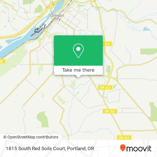 1815 South Red Soils Court map