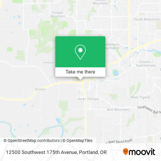 Mapa de 12500 Southwest 175th Avenue