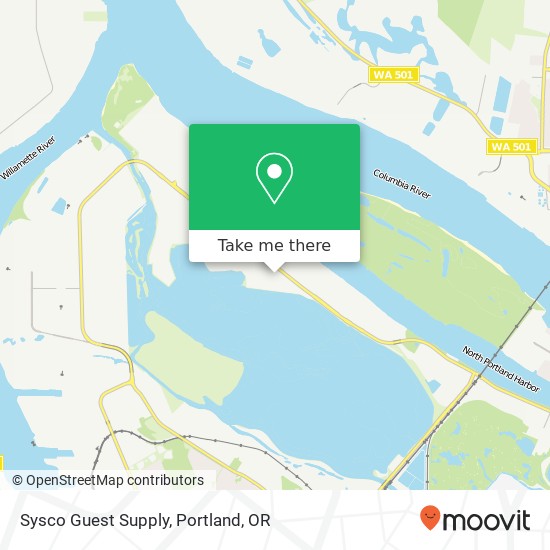 Sysco Guest Supply map