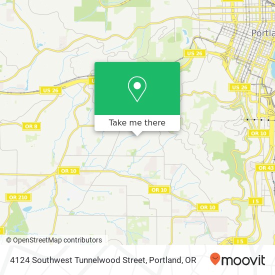 4124 Southwest Tunnelwood Street map