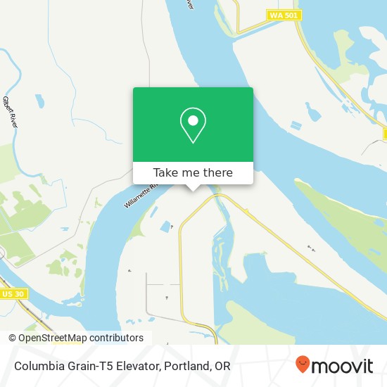 Mapa de Columbia Grain-T5 Elevator