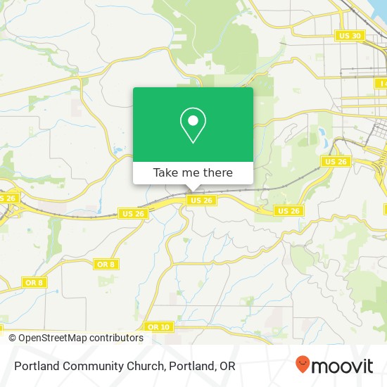 Mapa de Portland Community Church