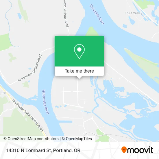Mapa de 14310 N Lombard St