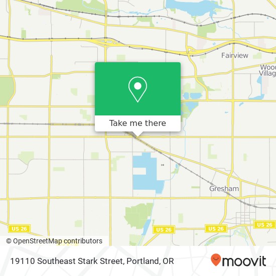 19110 Southeast Stark Street map