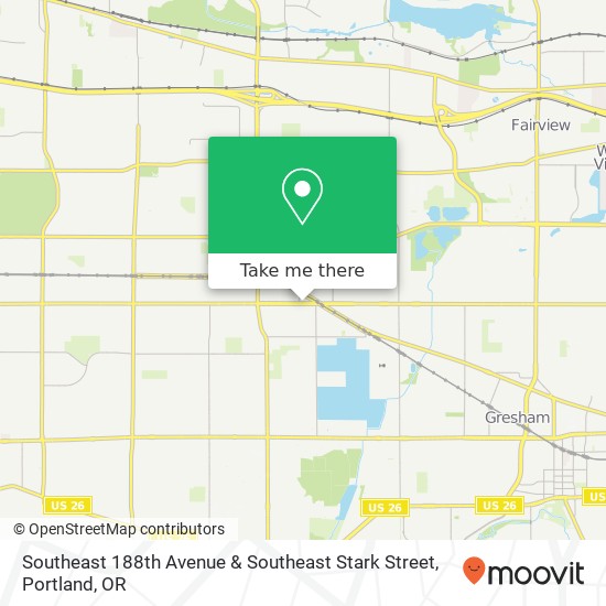 Mapa de Southeast 188th Avenue & Southeast Stark Street