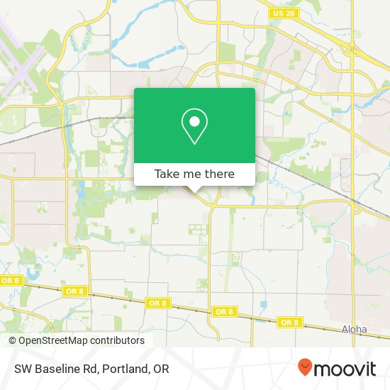 SW Baseline Rd map