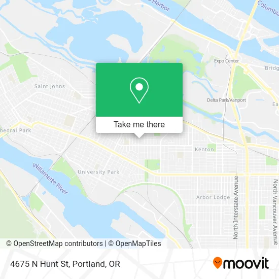 4675 N Hunt St map