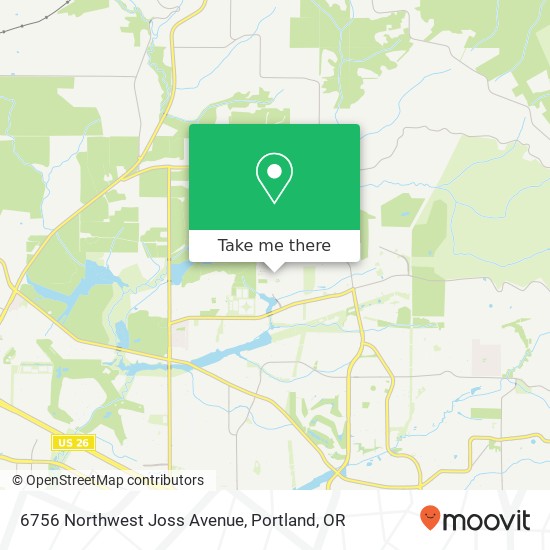 6756 Northwest Joss Avenue map