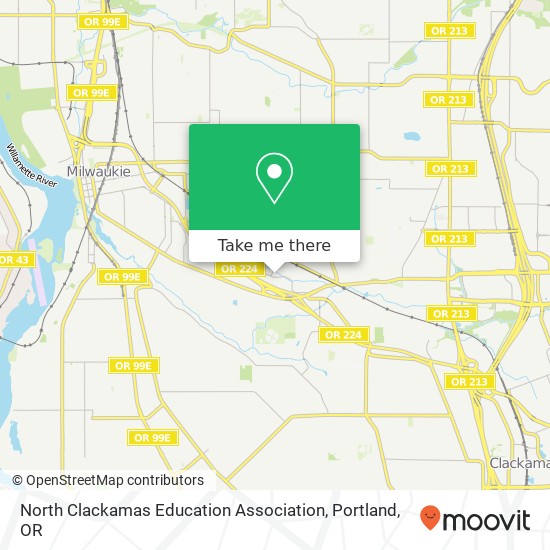 North Clackamas Education Association map