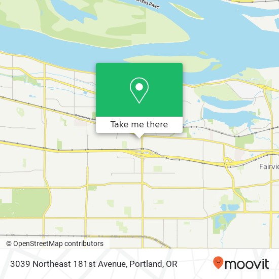 Mapa de 3039 Northeast 181st Avenue