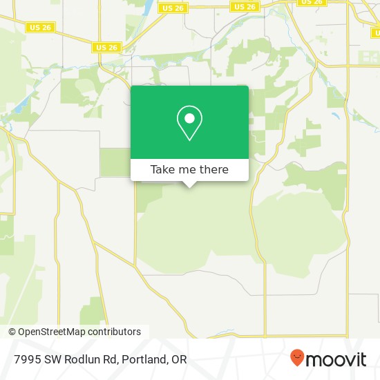 Mapa de 7995 SW Rodlun Rd