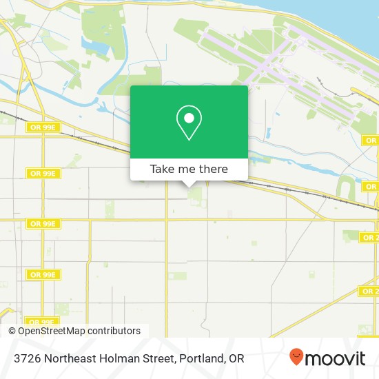 Mapa de 3726 Northeast Holman Street