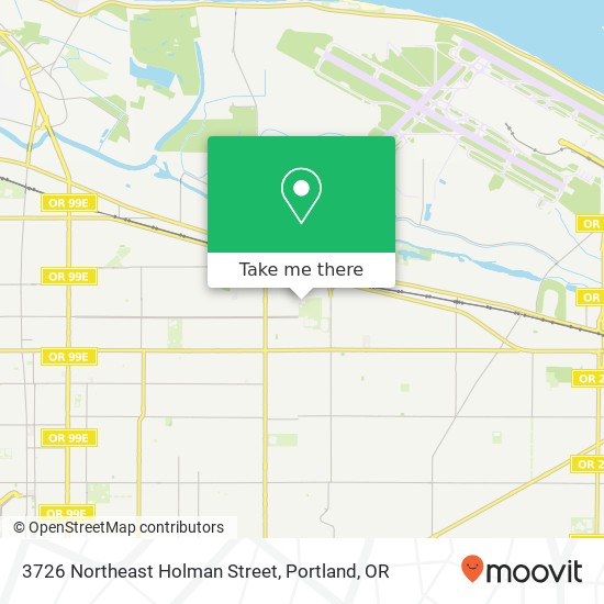 3726 Northeast Holman Street map