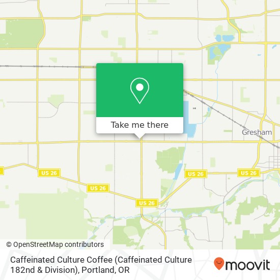 Mapa de Caffeinated Culture Coffee (Caffeinated Culture 182nd & Division)