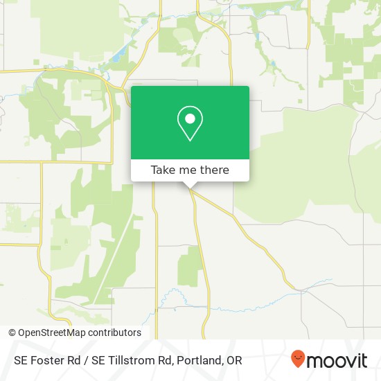 SE Foster Rd / SE Tillstrom Rd map