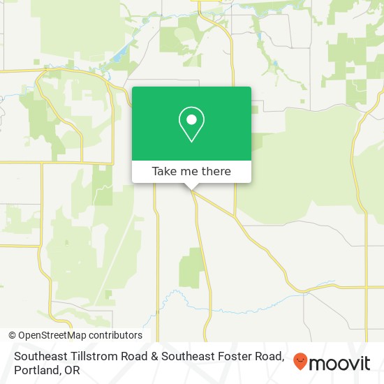 Mapa de Southeast Tillstrom Road & Southeast Foster Road