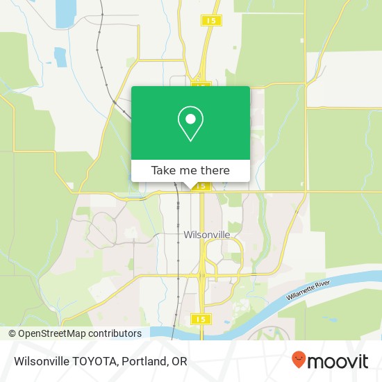 Mapa de Wilsonville TOYOTA