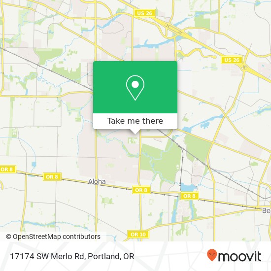 17174 SW Merlo Rd map