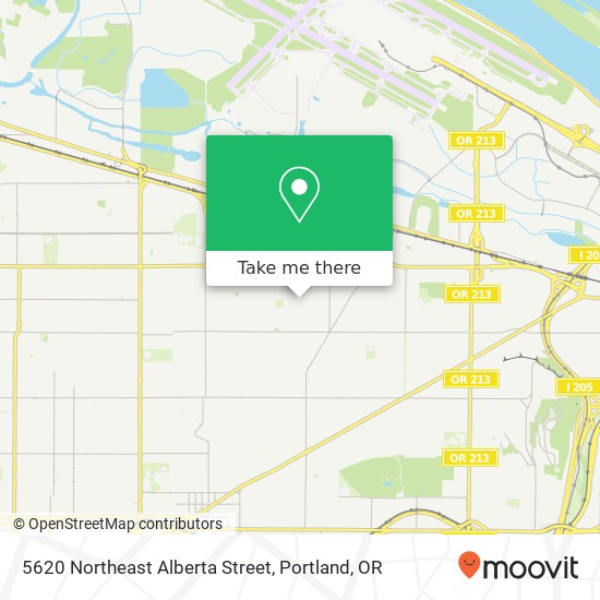 5620 Northeast Alberta Street map