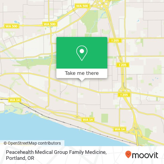 Mapa de Peacehealth Medical Group Family Medicine