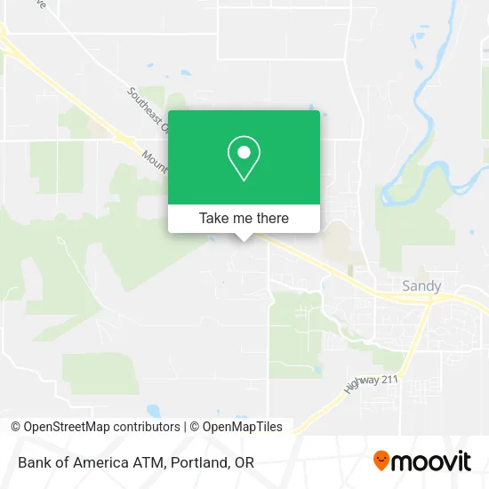Mapa de Bank of America ATM